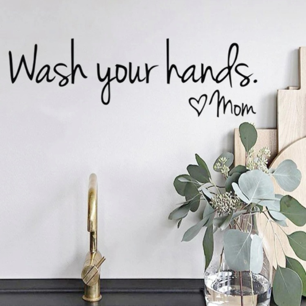 Wash your hands wall sticker